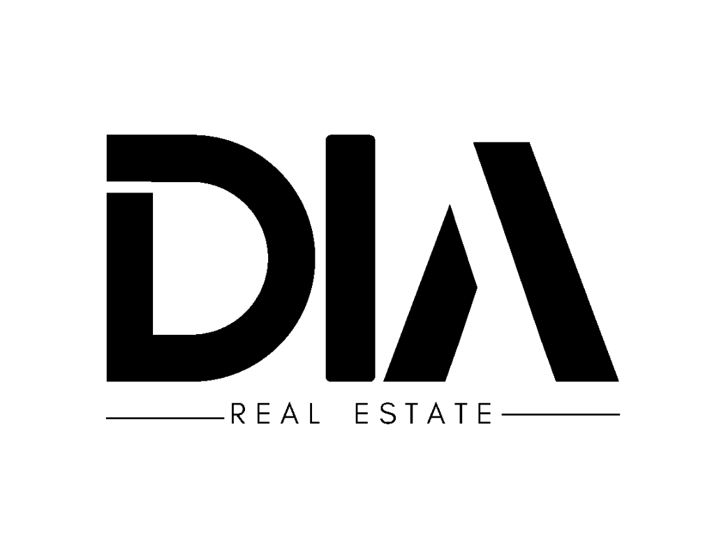 DIA Real Estate logo fond noir